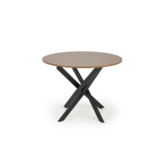 Table EDGAR, plateau - noyer, pieds - noirs (2p=1 pièce)