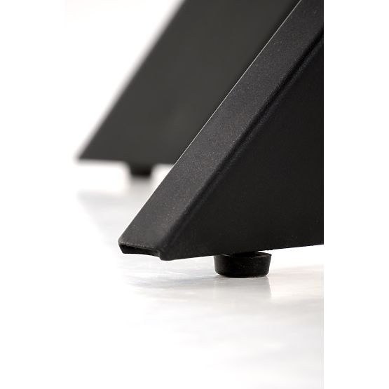 Table EDGAR, plateau - noyer, pieds - noirs (2p=1 pièce)