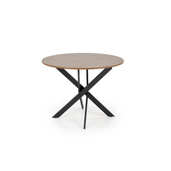 Table EDGAR, plateau - noyer, pieds - noirs (2p=1 pièce)