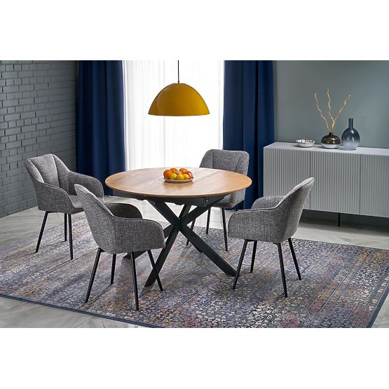 Table extensible ACORD, naturel / noir (2p=1ks)