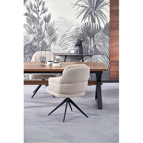 Table extensible BARON, noyer / noir (2p=1ks)