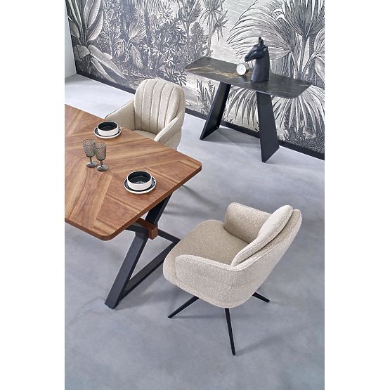 Table extensible BARON, noyer / noir (2p=1ks)