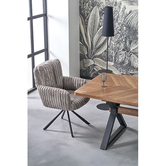 Table extensible BARON, noyer / noir (2p=1ks)