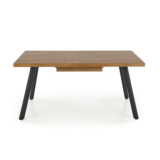 Table extensible BERLIN 140-180 cm, plateau - noyer, cadre - noir (2p=1ks)