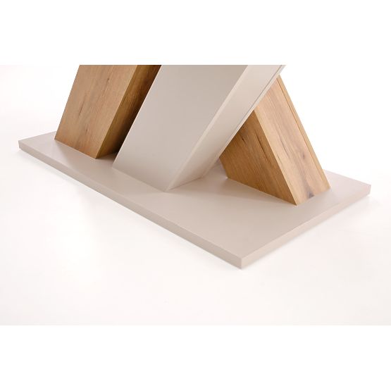 Table extensible BRANDON 160-200/90 cm cachemire/chêne cremona (2p=1ks)