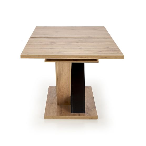Table extensible BRANDON 160-200/90 cm chêne wotan/noir