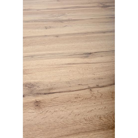 Table extensible BRANDON 160-200/90 cm chêne wotan/noir