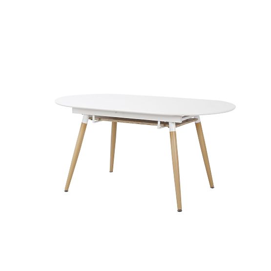 Table extensible CALIBER blanc / chêne san remo (1p=1pc)