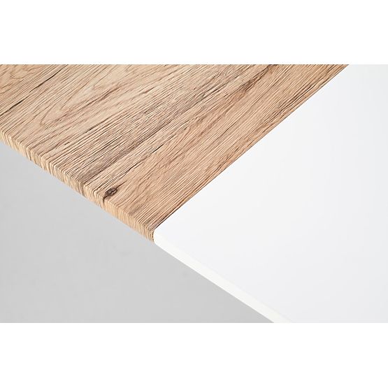 Table extensible CALIBER blanc / chêne san remo (1p=1pc)