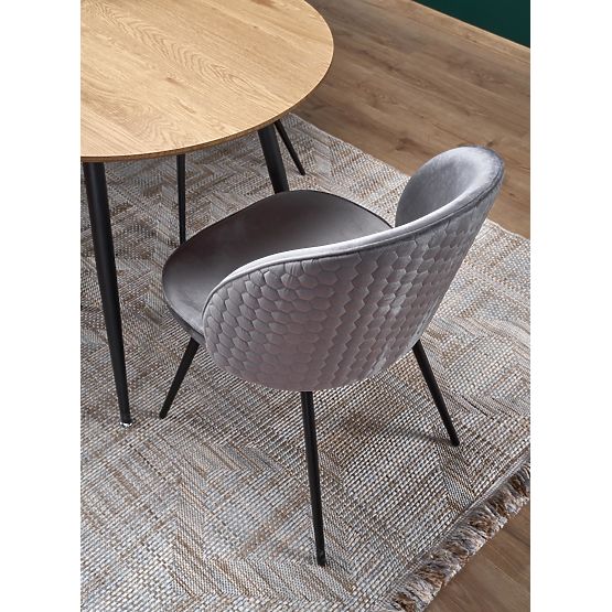 Table extensible COLORADO, plateau - chêne doré, cadre - noir (2p=1ks)