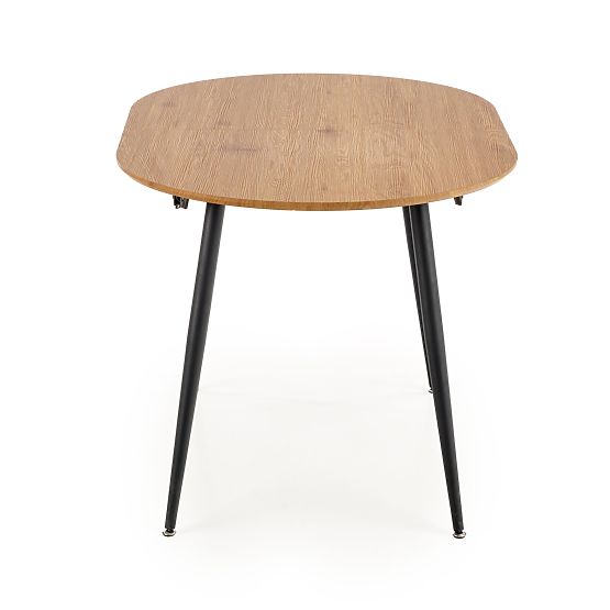 Table extensible COLORADO, plateau - chêne doré, cadre - noir (2p=1ks)