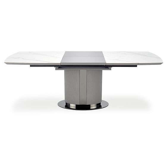 Table extensible DANCAN, marbre blanc / gris / gris clair / noir (3p=1ks)