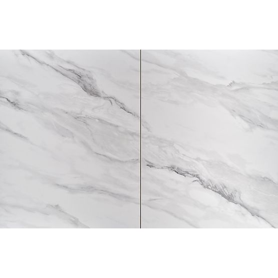 Table extensible DANCAN, marbre blanc / gris / gris clair / noir (3p=1ks)