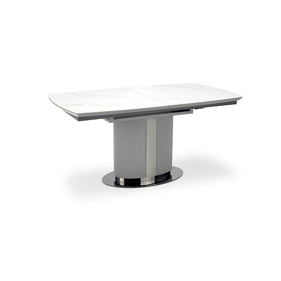Table extensible DANCAN, marbre blanc / gris / gris clair / noir (3p=1ks)