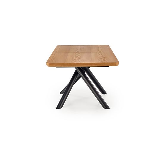 Table extensible DERRICK chêne naturel / noir (2p=1ks)