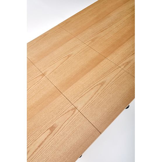 Table extensible DERRICK chêne naturel / noir (2p=1ks)