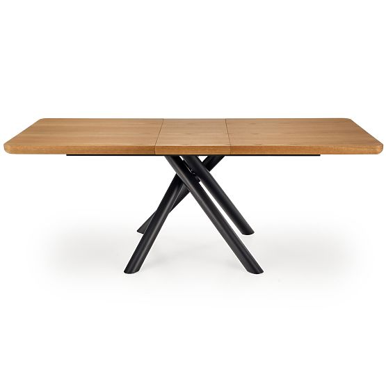 Table extensible DERRICK chêne naturel / noir (2p=1ks)