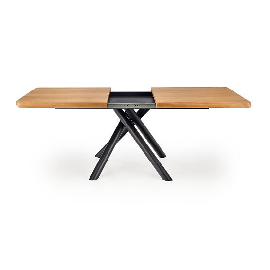 Table extensible DERRICK chêne naturel / noir (2p=1ks)