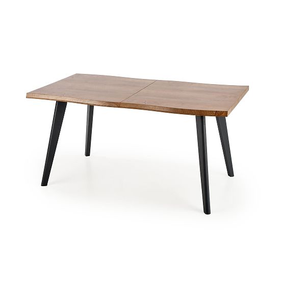 Table extensible DICKSON 120-180/80 cm, plateau - naturel, pieds - noirs (2p=1ks)