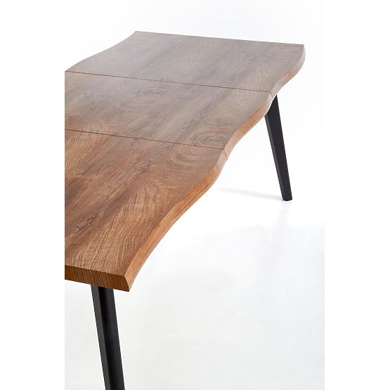 Table extensible DICKSON 120-180/80 cm, plateau - naturel, pieds - noirs (2p=1ks)