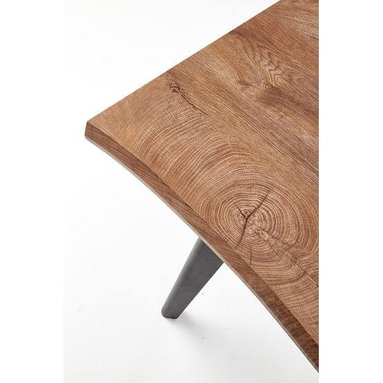 Table extensible DICKSON 120-180/80 cm, plateau - naturel, pieds - noirs (2p=1ks)