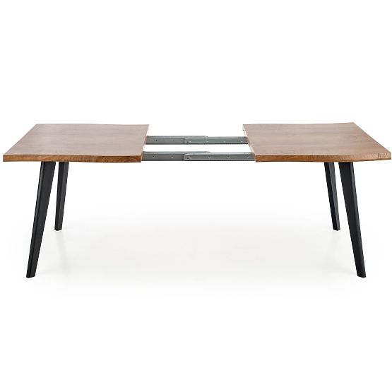 Table extensible DICKSON 120-180/80 cm, plateau - naturel, pieds - noirs (2p=1ks)