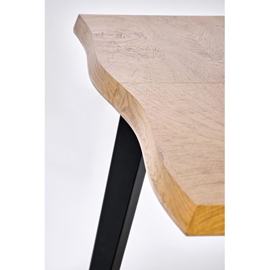 Table extensible DICKSON 2 150-210/90 cm, plateau - naturel, pieds - noirs (2p=1ks)