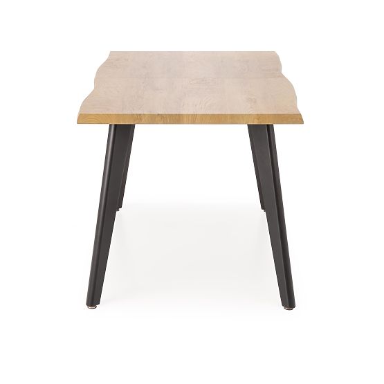 Table extensible DICKSON 2 150-210/90 cm, plateau - naturel, pieds - noirs (2p=1ks)