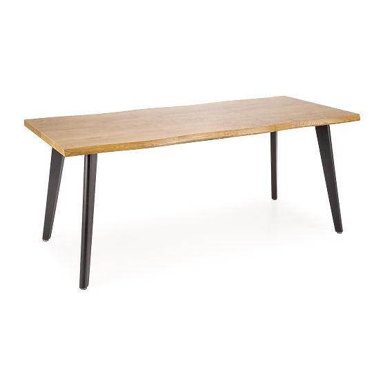 Table extensible DICKSON 2 150-210/90 cm, plateau - naturel, pieds - noirs (2p=1ks)