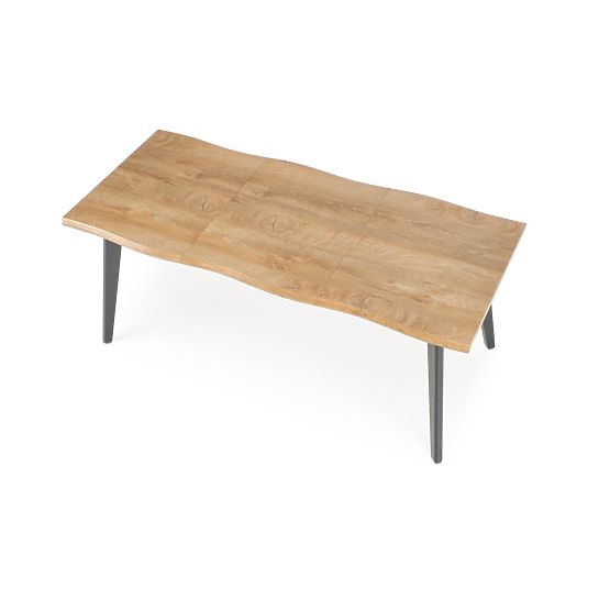 Table extensible DICKSON 2 150-210/90 cm, plateau - naturel, pieds - noirs (2p=1ks)