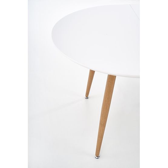 Table extensible EDWARD chêne miel / blanc; pieds: chêne miel (2p=1ks)