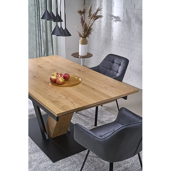 Table extensible FANIS, naturel / noir (3p=1ks)