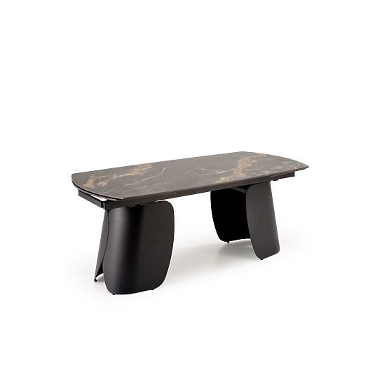 Table extensible FORUM, marbre noir / noir (3p=1ks)