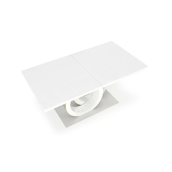 Table extensible GALARDO, blanc / doré (3p=1ks)