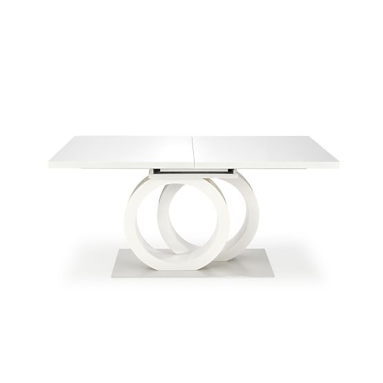 Table extensible GALARDO, blanc / doré (3p=1ks)