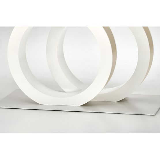 Table extensible GALARDO, blanc / doré (3p=1ks)