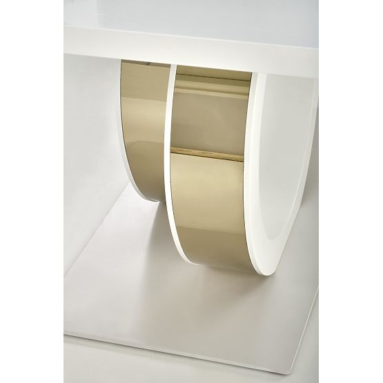 Table extensible GALARDO, blanc / doré (3p=1ks)