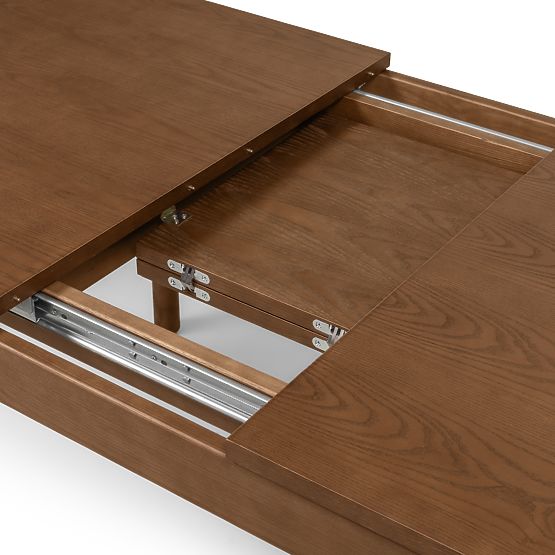 Table extensible Iselio 160-200 cm, rectangulaire, marron