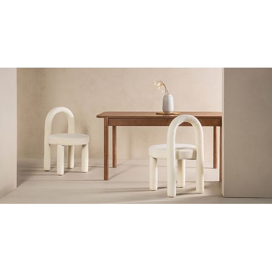 Table extensible Iselio 160-200 cm, rectangulaire, marron