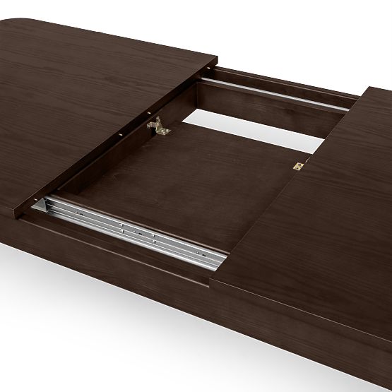 Table extensible Iselio 160-200 cm, rectangulaire, noyer