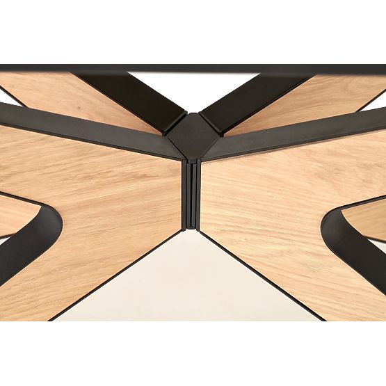 Table extensible JAMES, naturel / noir (2p=1ks)