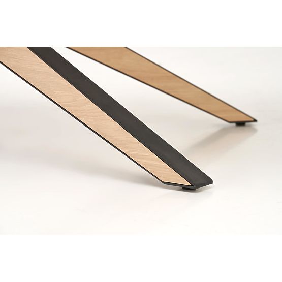 Table extensible JAMES, naturel / noir (2p=1ks)