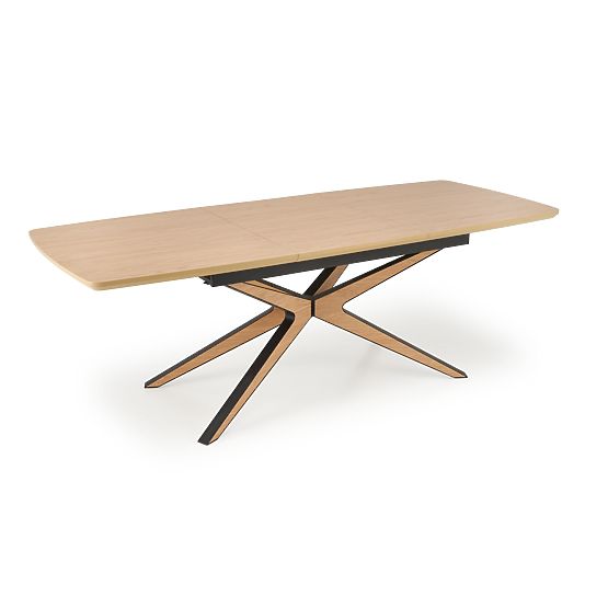 Table extensible JAMES, naturel / noir (2p=1ks)