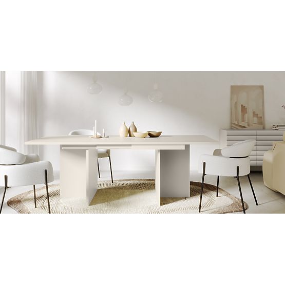 Table extensible Jose 140-200 cm, rectangulaire, cachemire