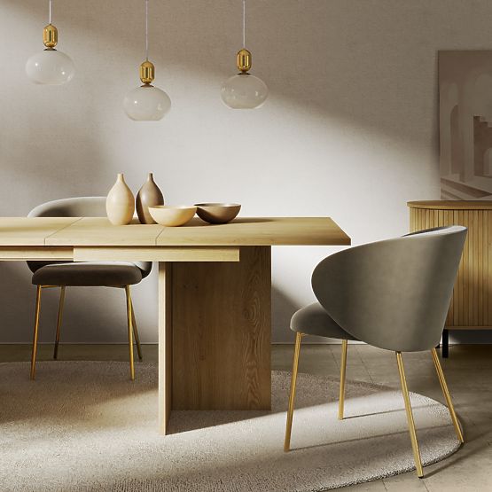 Table extensible Jose 140-200 cm, rectangulaire, Chêne Cremona Torro