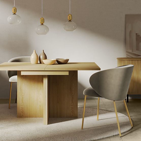 Table extensible Jose 140-200 cm, rectangulaire, Chêne Cremona Torro