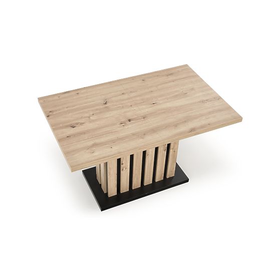 Table extensible LAMELLO 160-210/90 cm chêne artisan/noir
