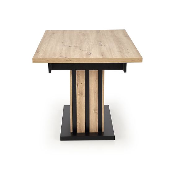 Table extensible LAMELLO 160-210/90 cm chêne artisan/noir