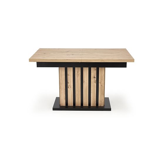 Table extensible LAMELLO 160-210/90 cm chêne artisan/noir