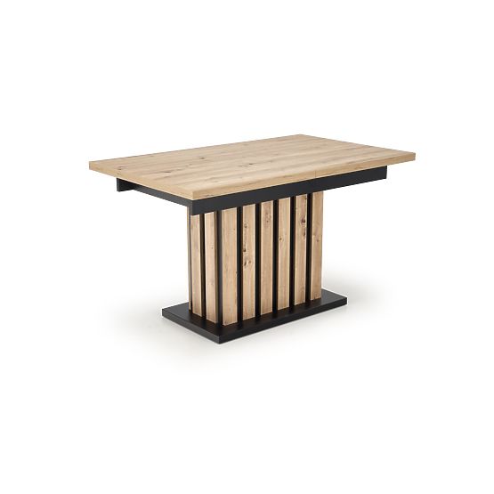 Table extensible LAMELLO 160-210/90 cm chêne artisan/noir
